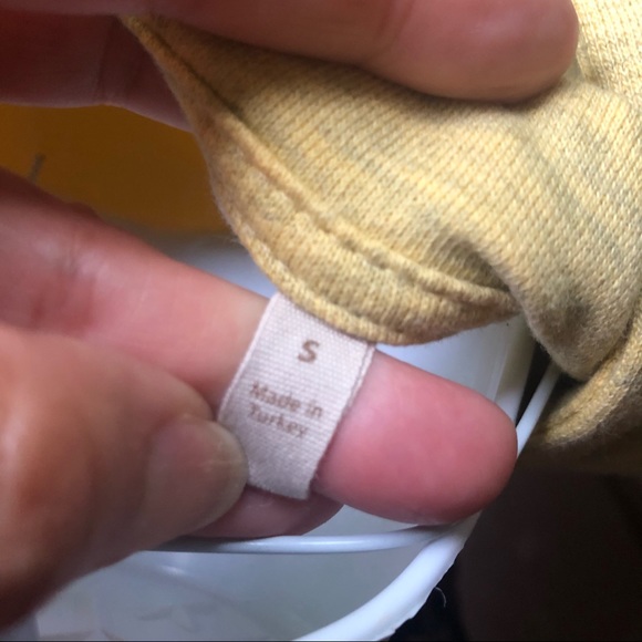 Soft Surroundings yellow long sleeve hoodie size S - Picture 11 of 11